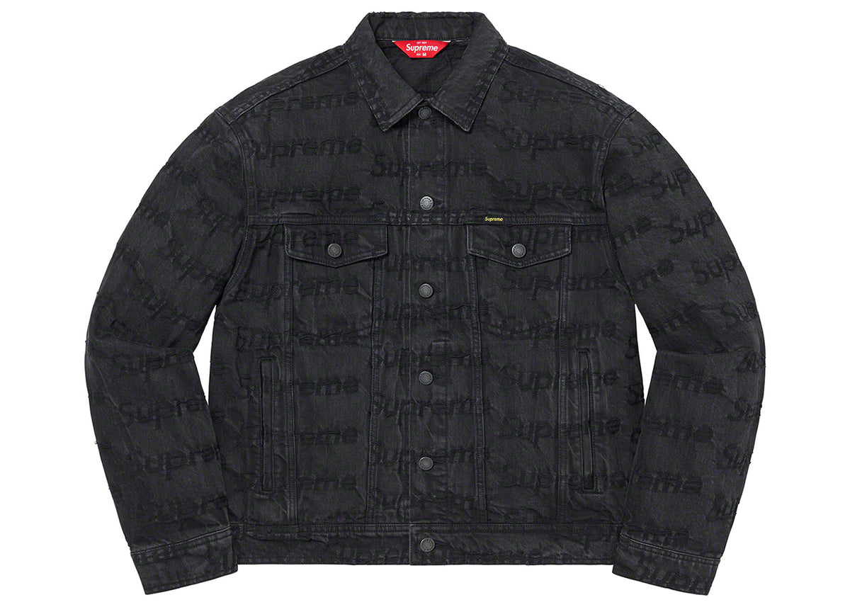 SUPREME FRAYED LOGOS DENIM TRUCKER JACKET (2021SS) – UNIQUE HYPE HK