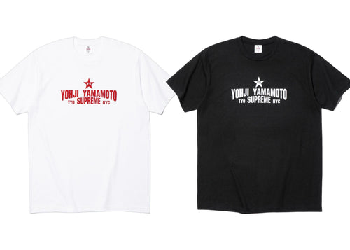 SUPREME YOHJI YAMAMOTO STAR TEE (2025FW)