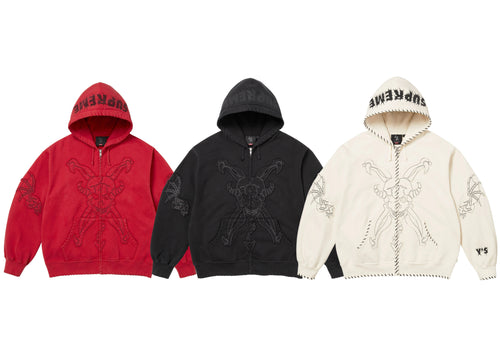 SUPREME YOHJI YAMAMOTO ZIP UP HOODED SWEATSHIRT (2025FW)