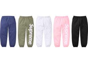 SUPREME SATIN APPLIQUE SWEATPANT (2023FW)