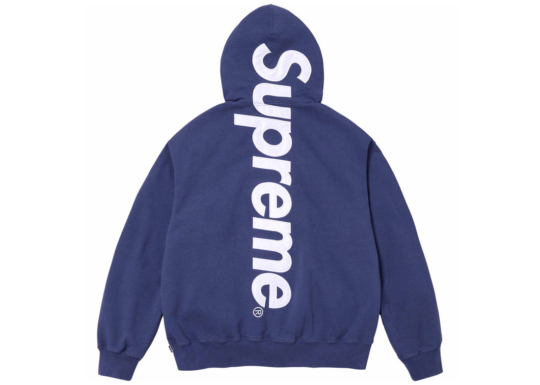 SUPREME SATIN APPLIQUE HOODED SWEATSHIRT (2023FW)