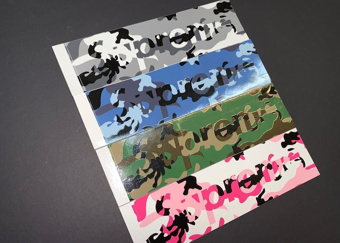 SUPREME CAMO BOX LOGO STICKER PACK 2020FW UNIQUE HYPE HK