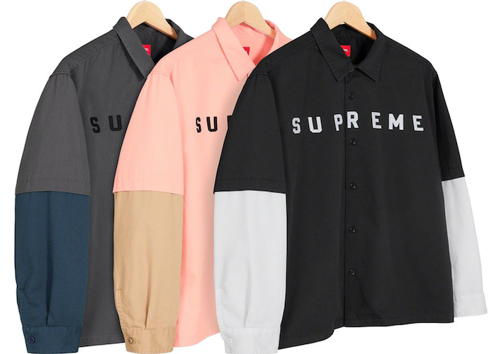 SUPREME 2 TONE WORK SHIRT (2020FW)