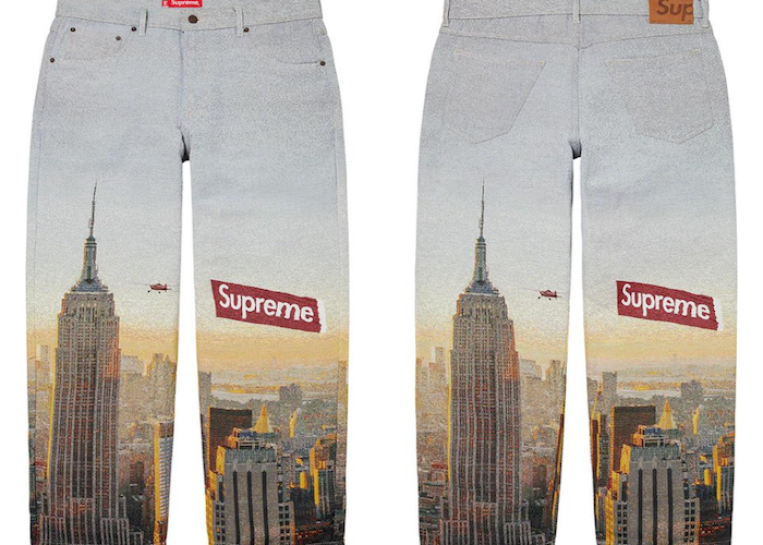 SUPREME AERIAL TAPESTRY REGULAR JEAN (2020FW)