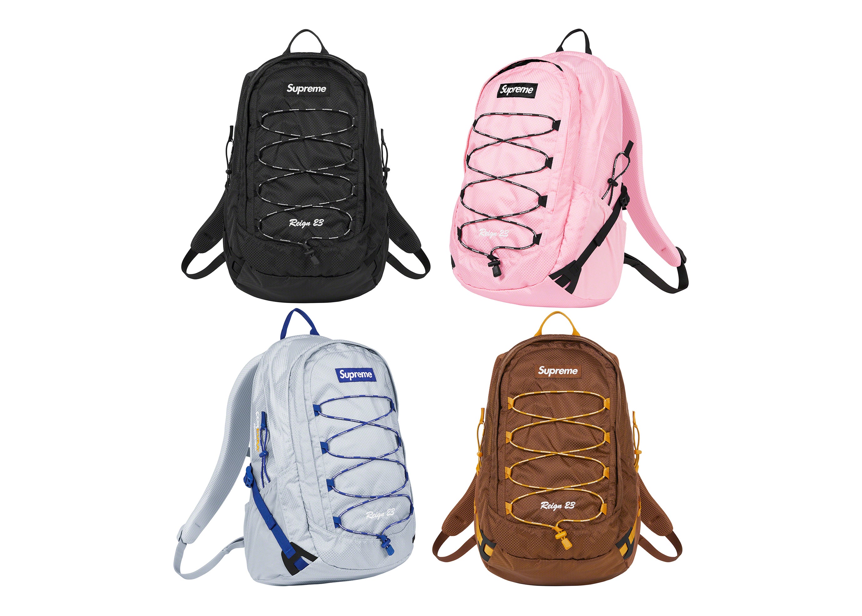 Pink 2024 supreme backpack