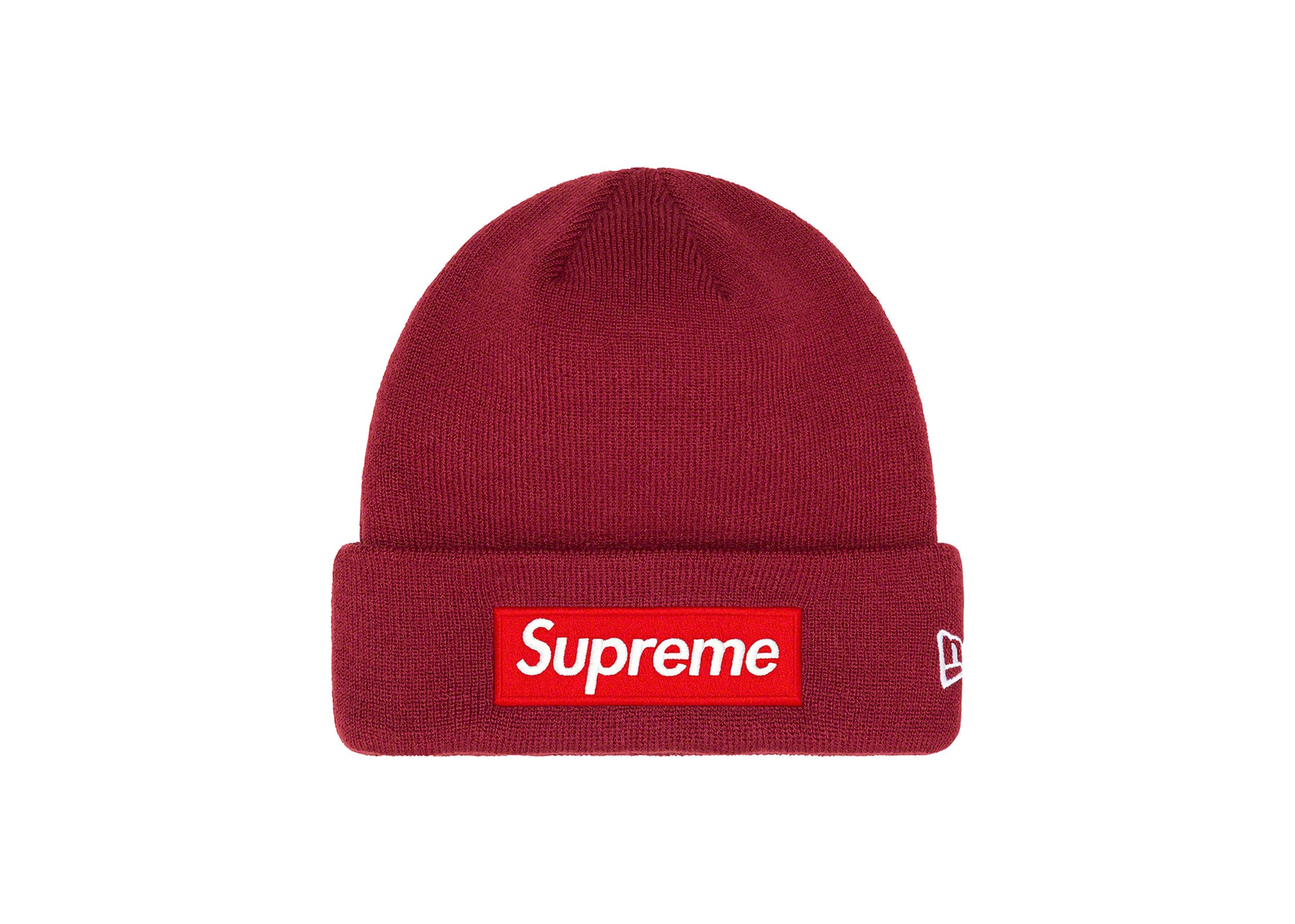 supreme box logo beanie 赤 美品 ニット帽 から厳選した - 帽子