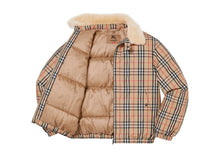 Load image into Gallery viewer, SUPREME BURBERRY SHEARLING COLLAR DOWN PUFFER JACKET (2022SS)