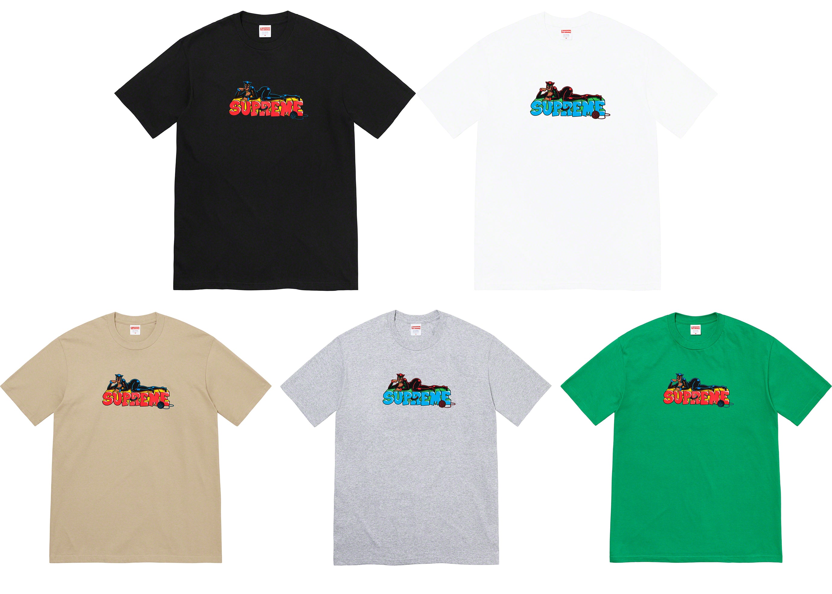 トップス Supreme Catwoman Tee Supreme Catwoman Tee Green Men's - FW22 - US