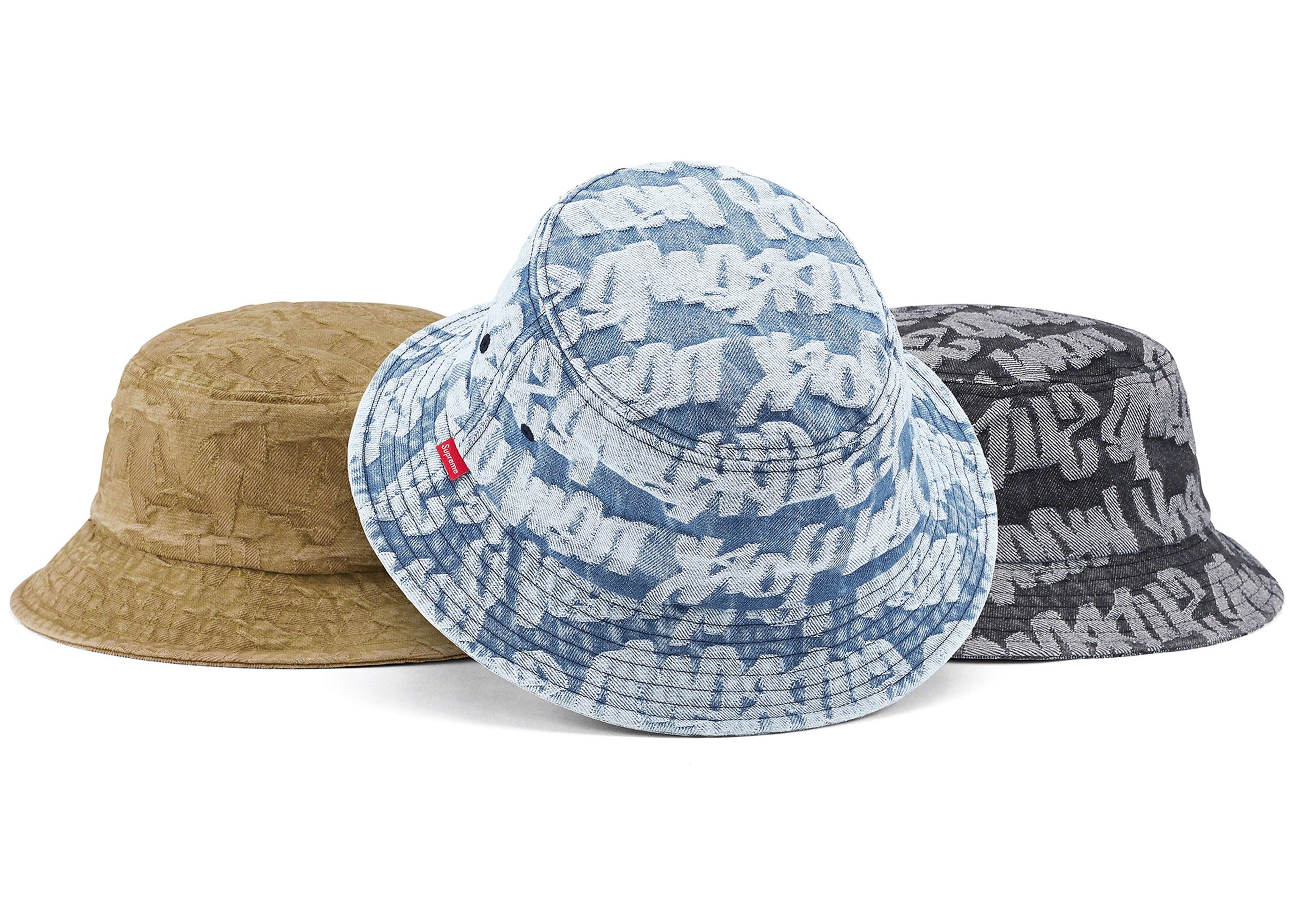 SUPREME FAT TIP JACQUARD DENIM CRUSHER (2022SS) – UNIQUE HYPE HK