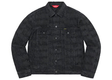 Load image into Gallery viewer, SUPREME FRAYED LOGOS DENIM TRUCKER JACKET (2021SS)
