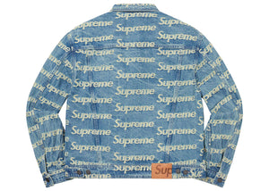 SUPREME FRAYED LOGOS DENIM TRUCKER JACKET (2021SS)