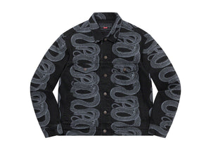 SUPREME HYSTERIC GLAMOUR SNAKE DENIM TRUCKER JACKET (2021SS)