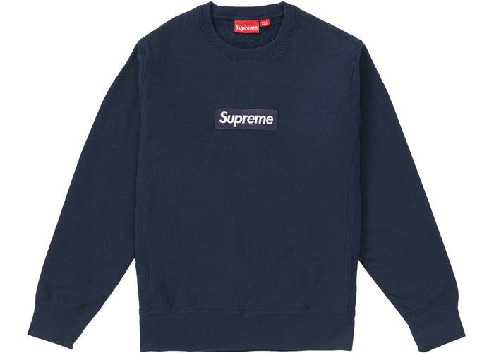 Supreme natural shop box logo crewneck