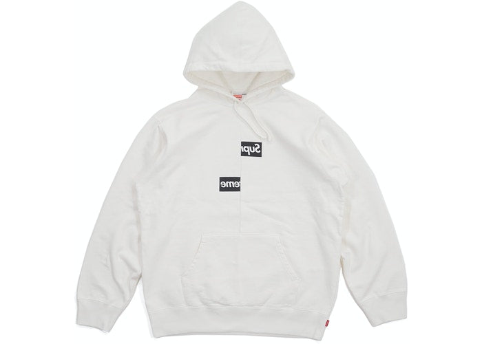 Cdg split box hot sale logo hoodie