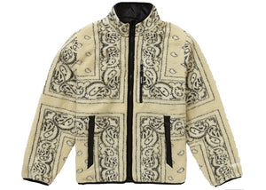 SUPREME REVERSIBLE BANDANA FLEECE JACKET