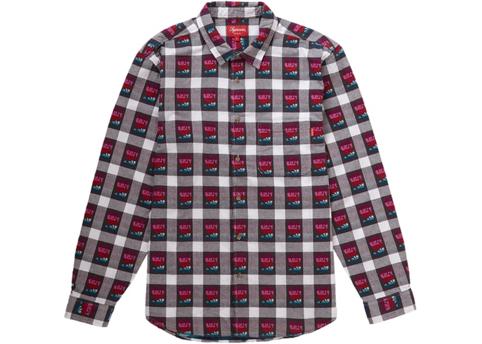 SUPREME ROSE BUFFALO PLAID SHIRT