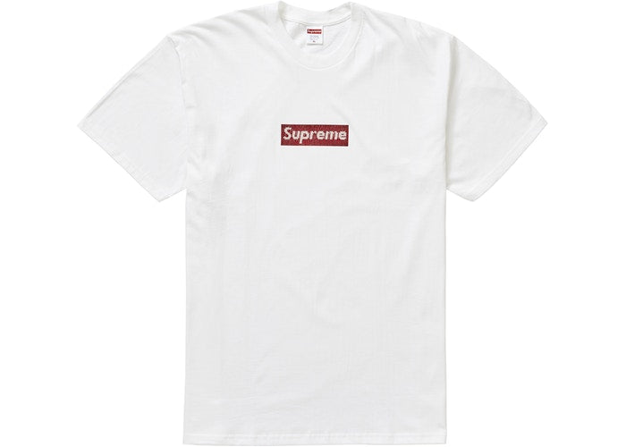 SUPREME SWAROVSKI BOX LOGO TEE – UNIQUE HYPE HK