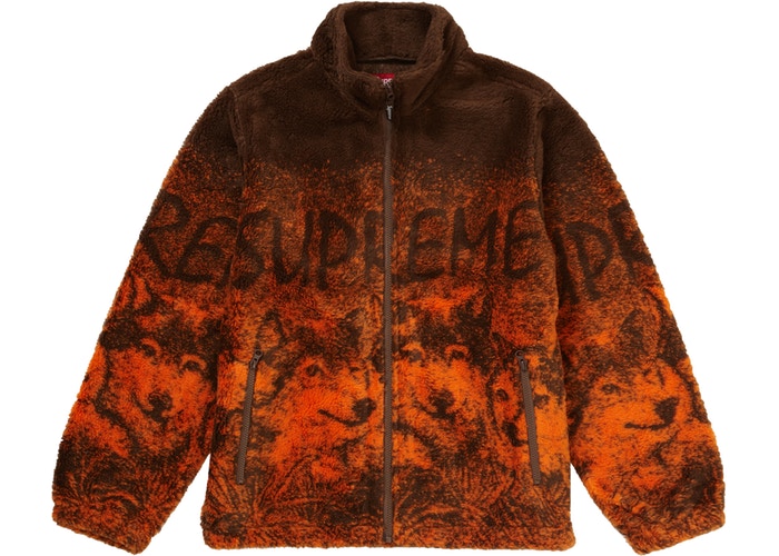 SUPREME WOLF FLEECE JACKET